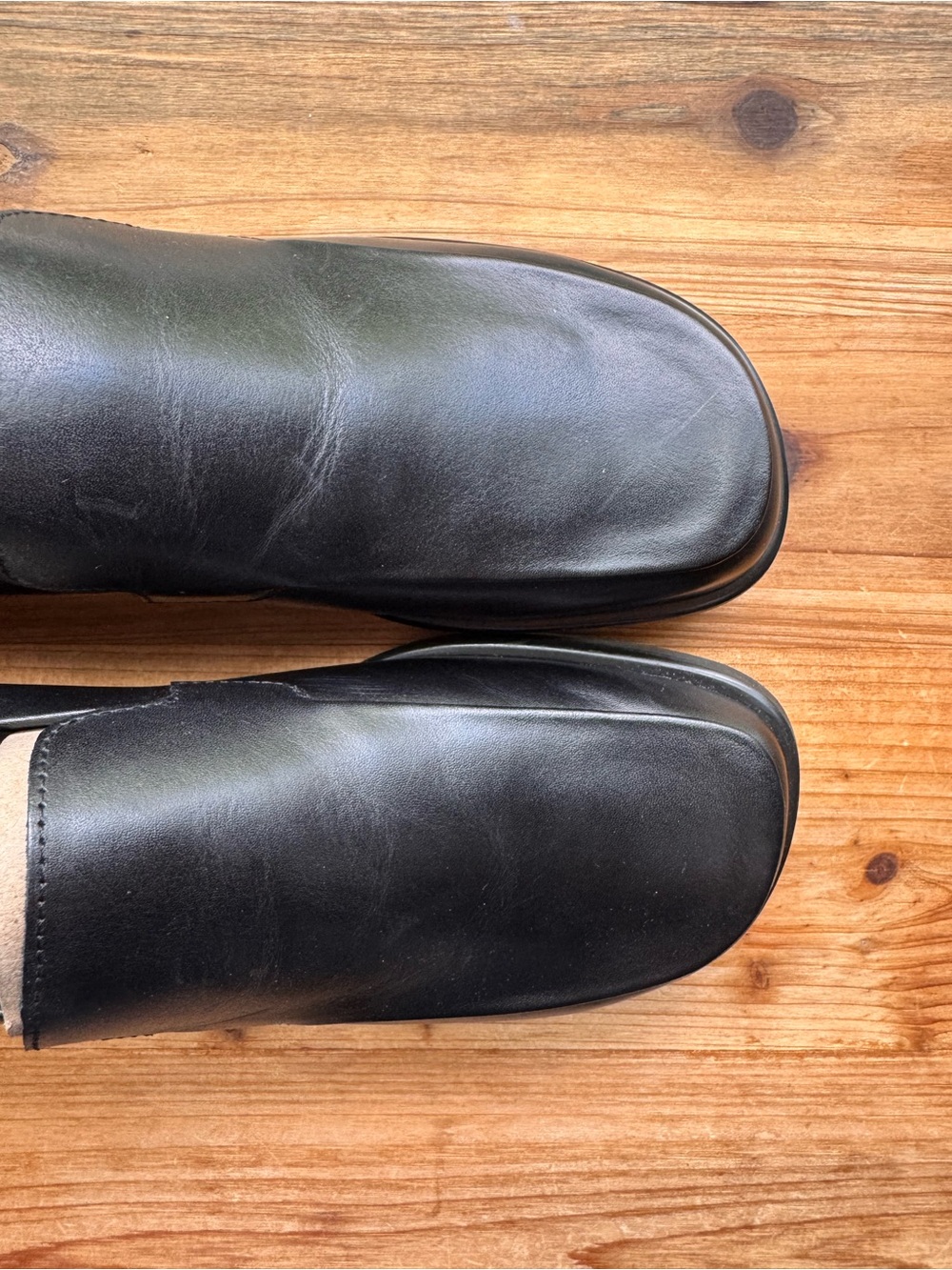 NEW Franco Sarto Bocca Flex Black Leather Loafers Shoes Size 9 - Picture 3 of 8